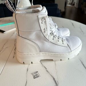 Dr. Martens White High-Top Boots